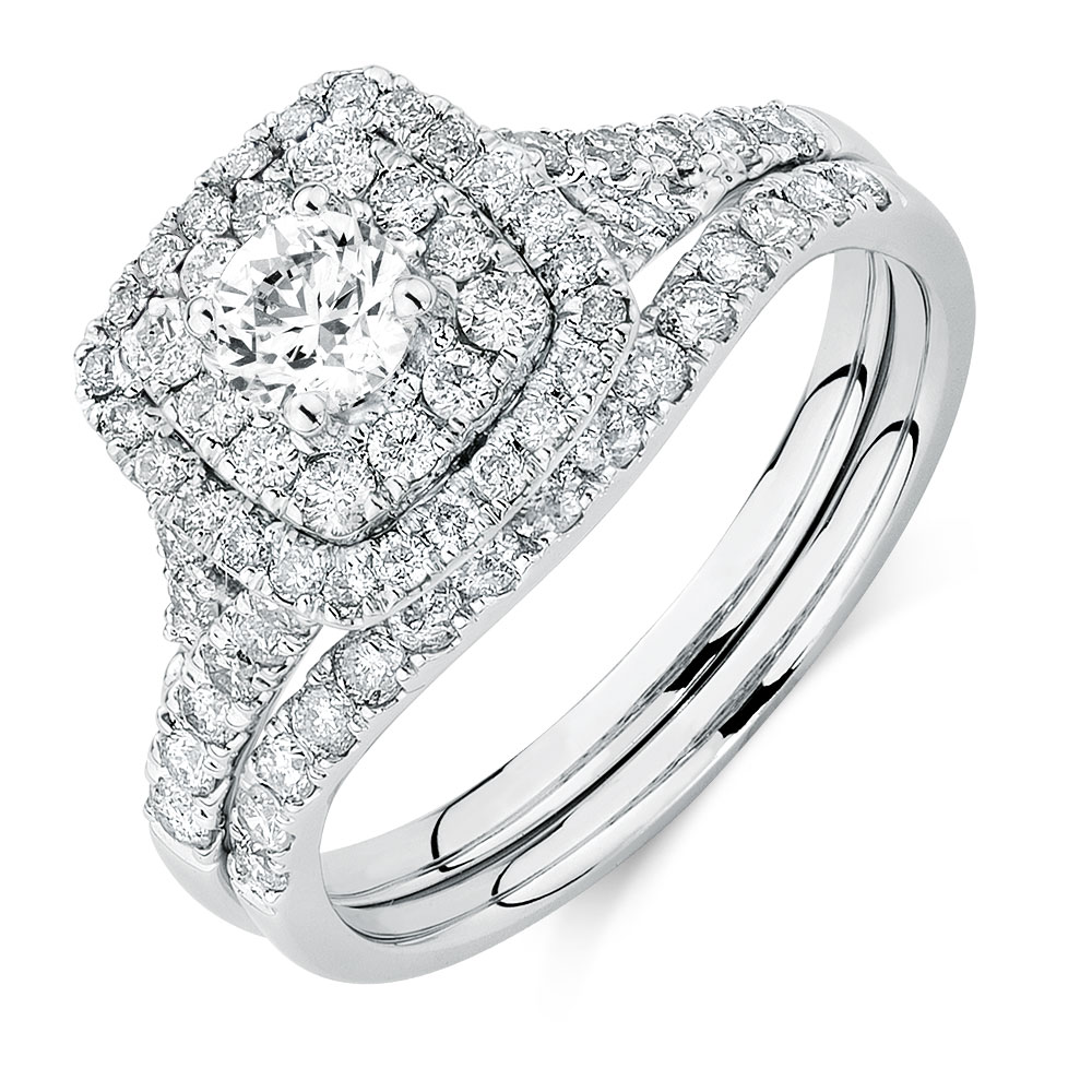Art Deco Marquise Diamond Bridal Ring Set 1 1/5 Carat (ctw ...