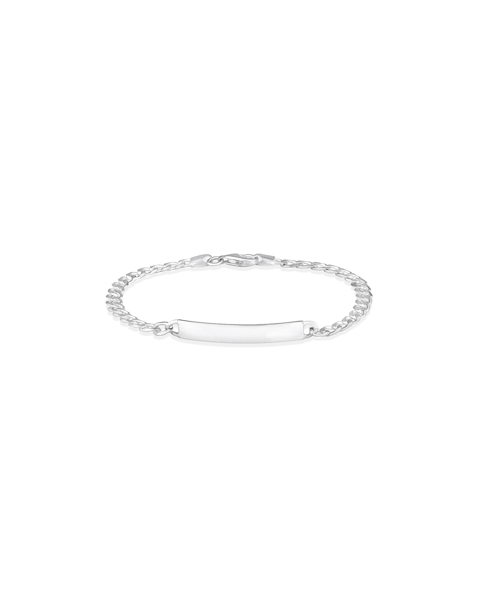 19cm (7.5") Identity Bracelet in Sterling Silver