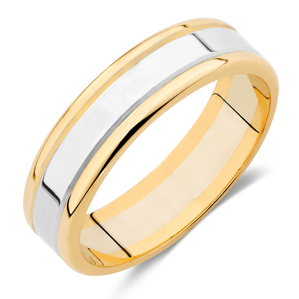 White And Yellow Gold Band Rings White And Yellow Gold Band Rings