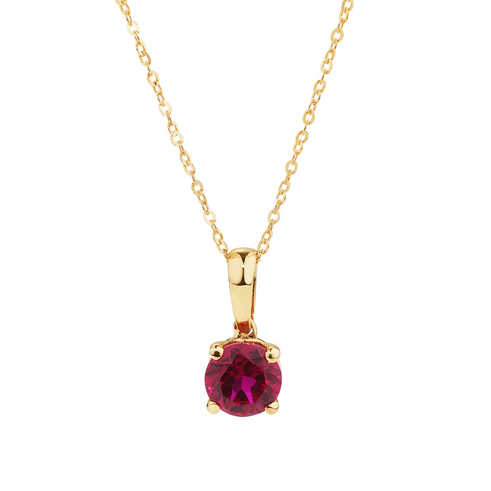 pendant with ruby stone