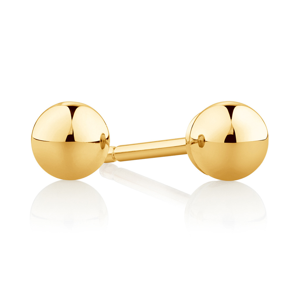 michael hill gold stud earrings