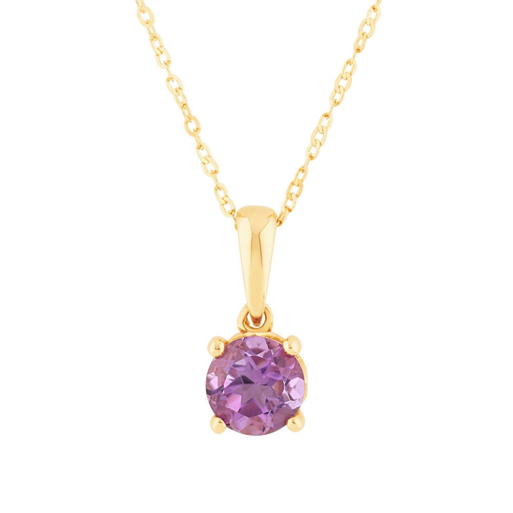 Gold amethyst pendant Clearance