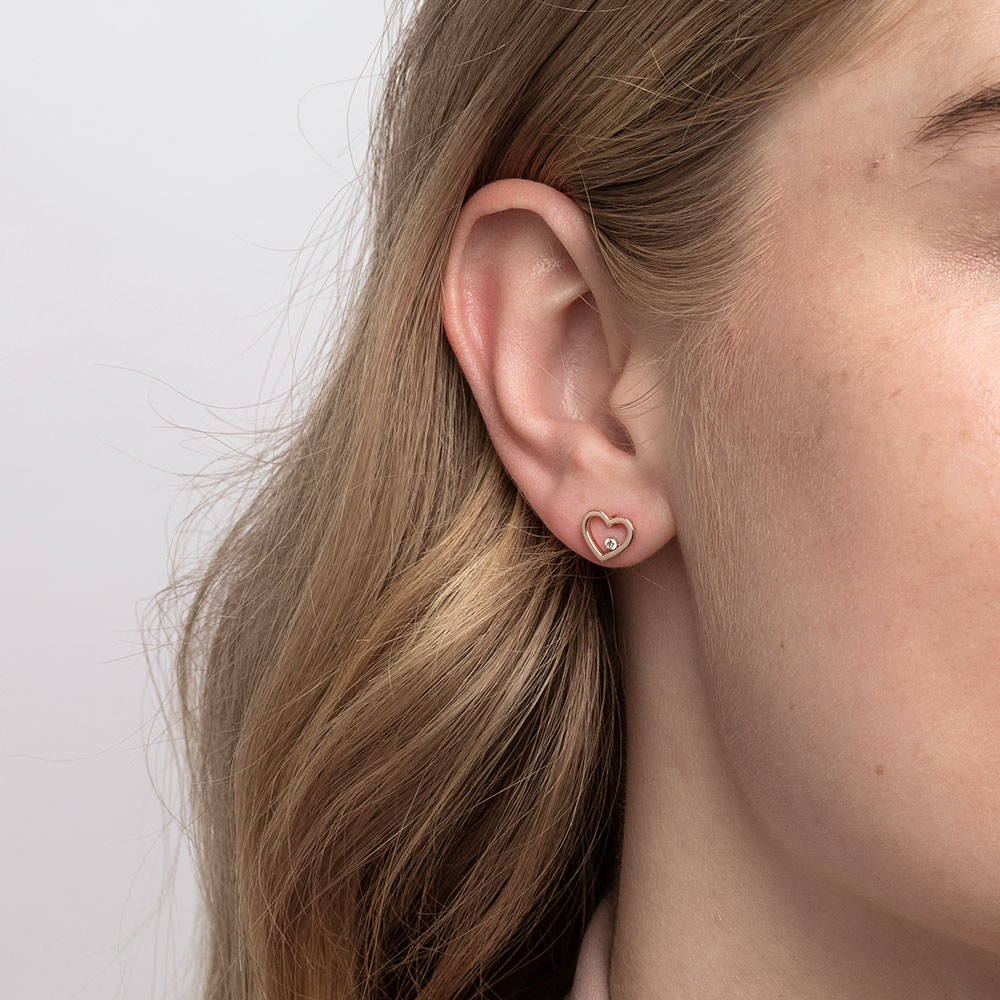 rose gold earrings michael hill