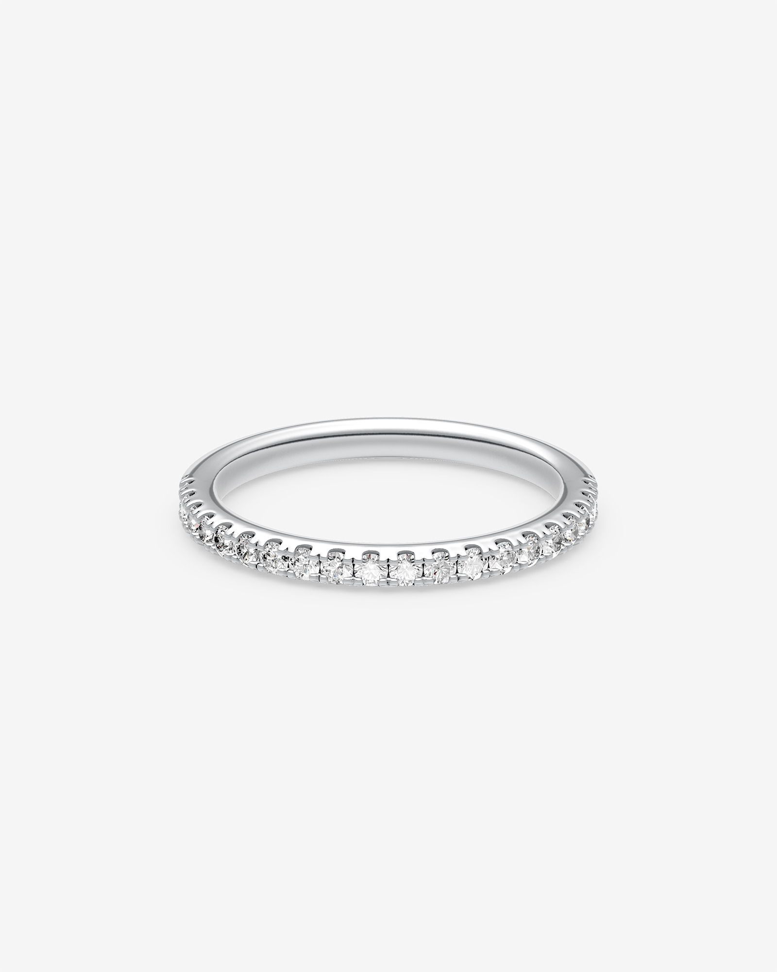 Wedding Band with 0.34 Carat TW of Diamonds in 14ct White Gold