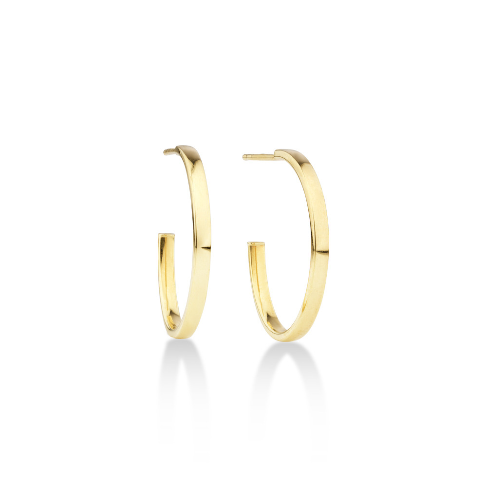 gold hoop stud earrings