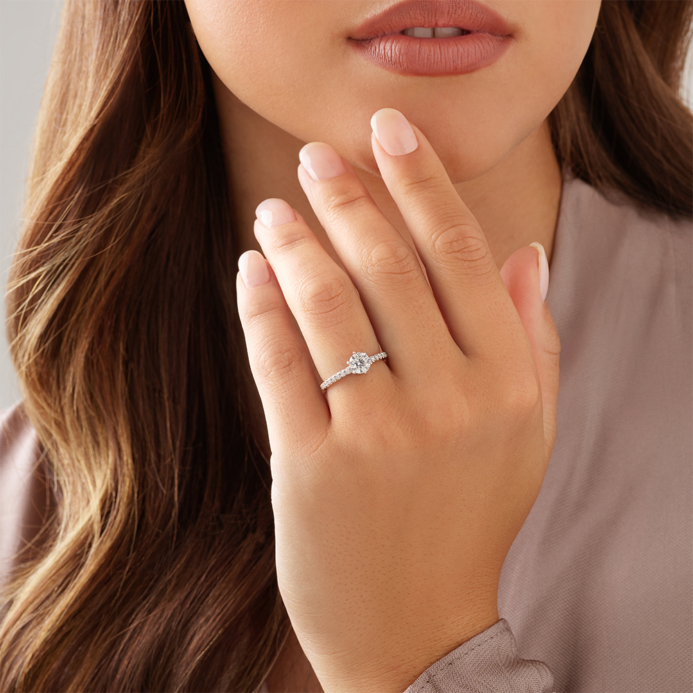 Sir Michael Hill Designer GrandAria Engagement Ring With 1 Carat TW Of