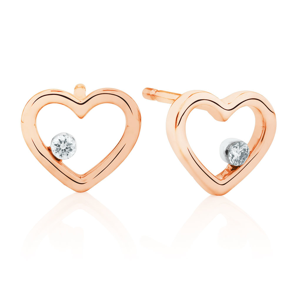 rose gold earrings michael hill