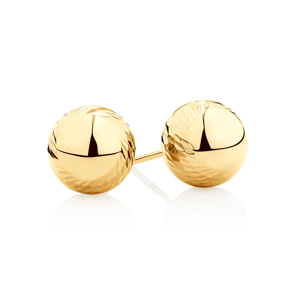 michael hill gold stud earrings