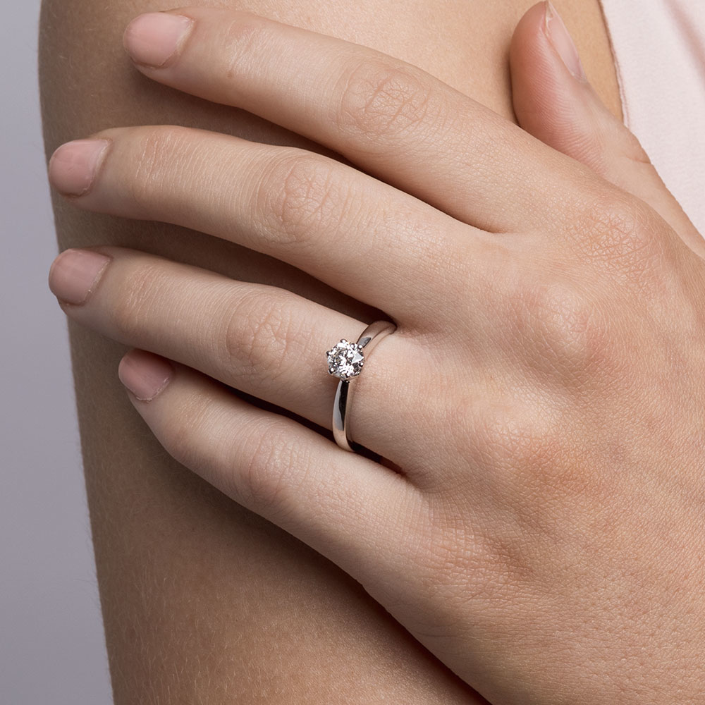 0.7 carat ring