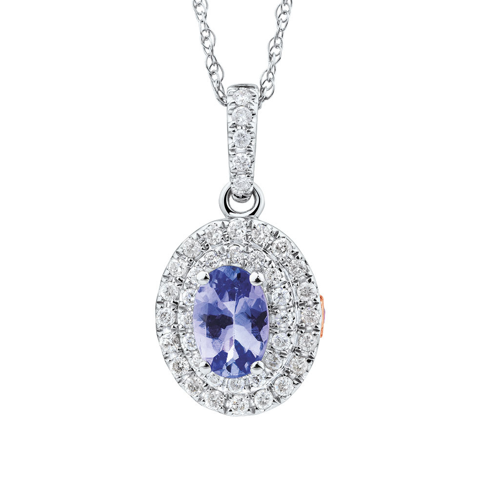 Michael Hill Designer Fashion Pendant with Tanzanite & 0