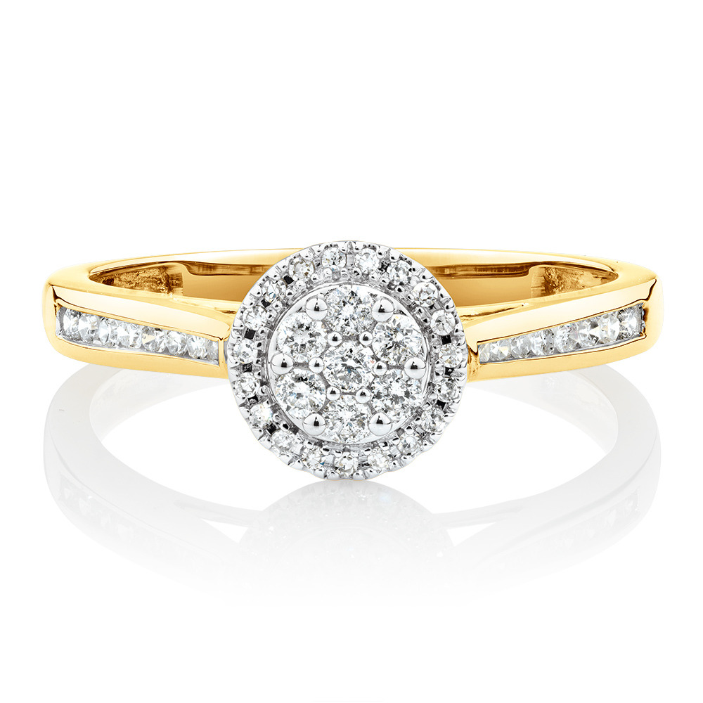 michael hill yellow gold diamond rings