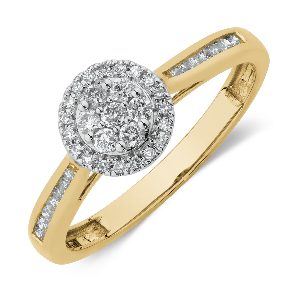 michael hill yellow gold diamond rings