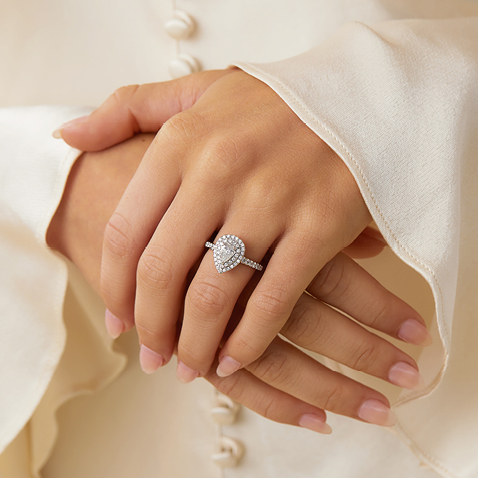 Designer Double Halo ring Designer Double Halo ring