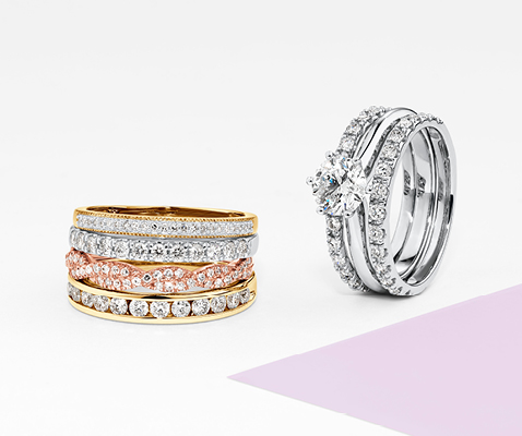 Yellow, White, and Rose Gold Wedding Bands Yellow, White, and Rose Gold Wedding Bands