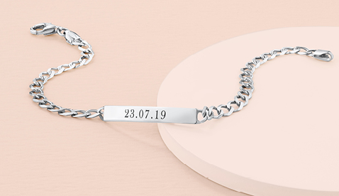 Engraved jewellery with a date Engraved jewellery with a date