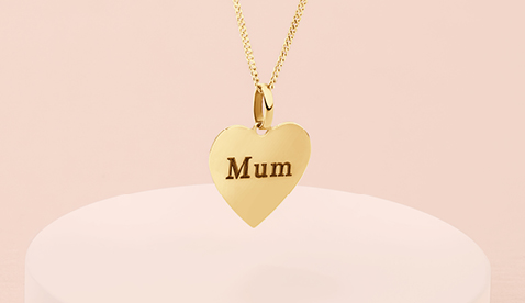 Engraved jewellery with a symbol of love Engraved jewellery with a symbol of love