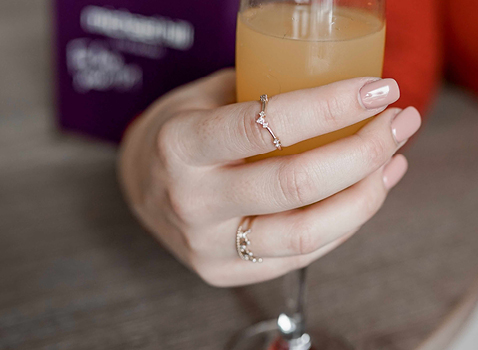 Diamond Chevron Ring and Diamond Crown Ring Diamond Chevron Ring and Diamond Crown Ring
