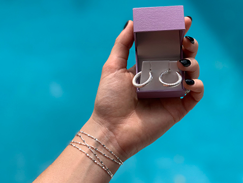 Silver hoops Silver hoops