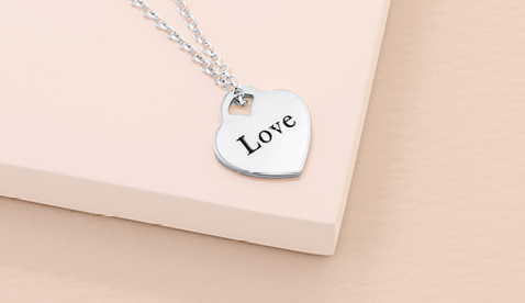 Engraved jewellery with a meaningful word Engraved jewellery with a meaningful word