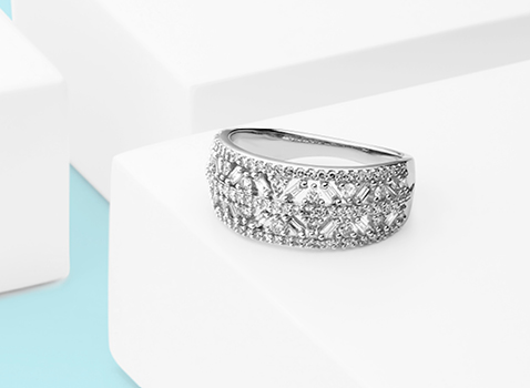 White Gold Diamond Ring White Gold Diamond Ring