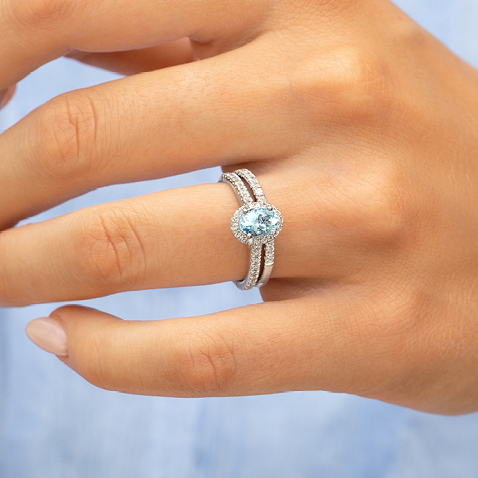 Aquamarine Engagement Ring Aquamarine Engagement Ring