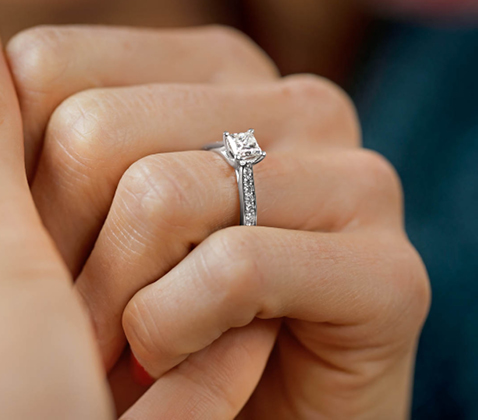 White Gold Diamond Engagement Ring White Gold Diamond Engagement Ring