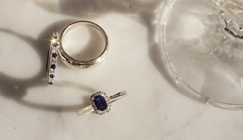 Sapphire and Yellow Gold Rings Sapphire and Yellow Gold Rings