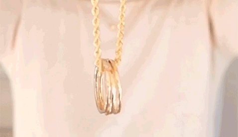 Stacker Rings layered on Yellow Gold chunky chain Stacker Rings layered on Yellow Gold chunky chain