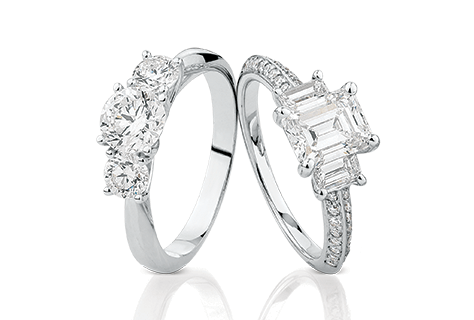 Three stone rings