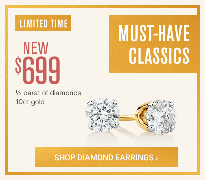 Must-Have Classics | 1/2 carat of diamonds, 10ct gold