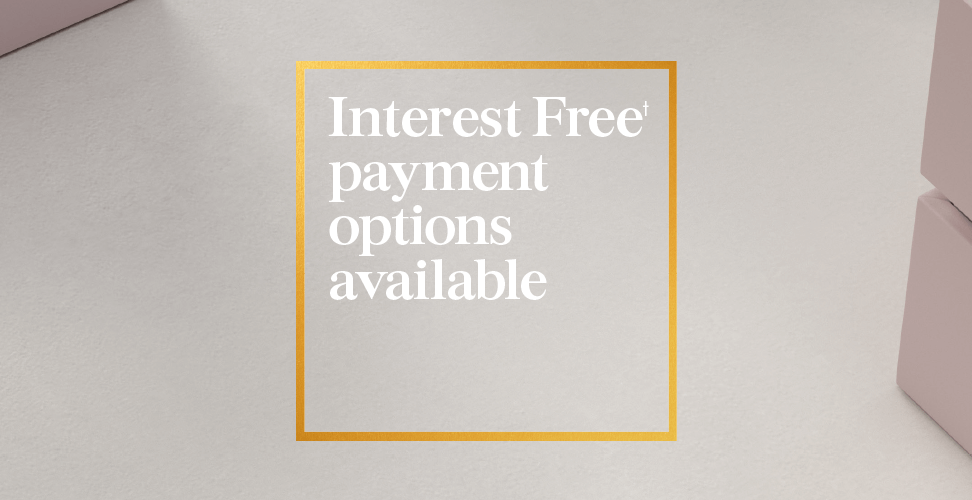 Interest free† payment options available